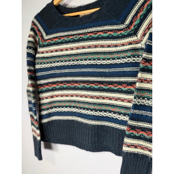 Hollister 2010 Fair Isle Knit Sweater Preppy Multicolor Striped Women’s S - Picture 2 of 9